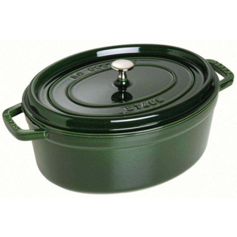 Staub Oval Gryte 31 cm 5,5 liter Basilikumgrønn