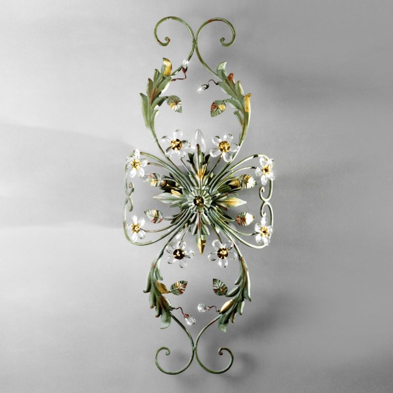 ALESSANDRIA taklampe i grønt i florentinsk stil
