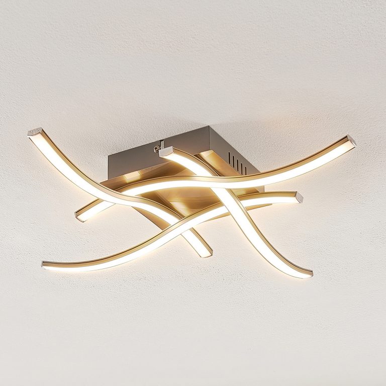 ELC Agostina LED-taklampe, nikkel