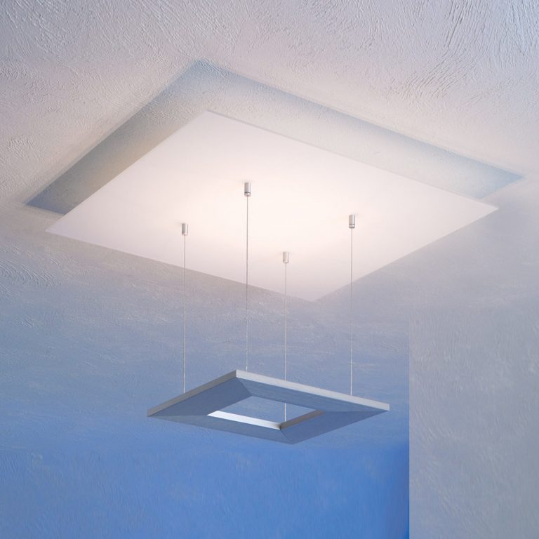 Escale Zen – LED-taklampe, 60 cm, aluminium