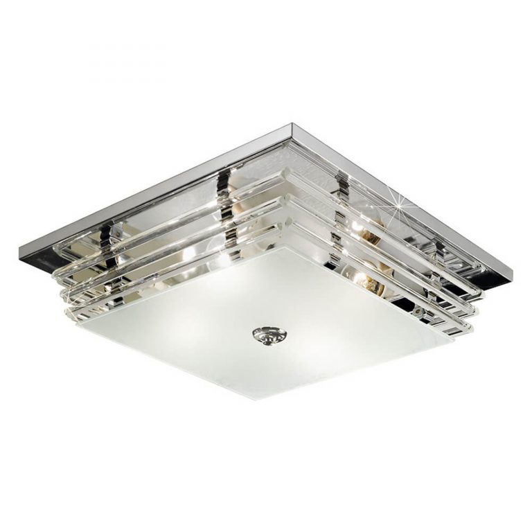 Kvalitets taklampe Ontario krom