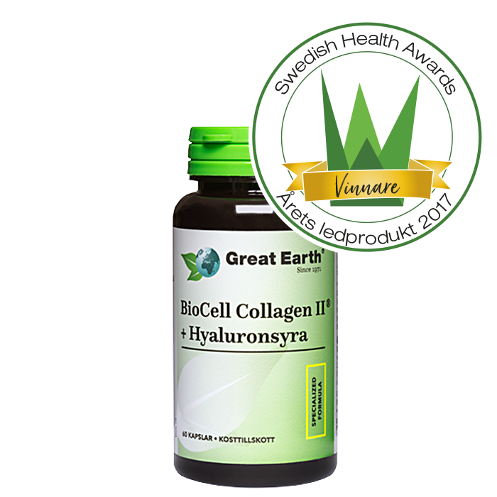 BioCell Collagen II+Hyaluronsyra, 60 kapsler