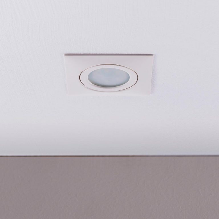 LED-downlight Andrej, kantet, hvit