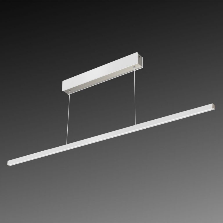 LED-hengelampe Orix, hvit, 120 cm lang
