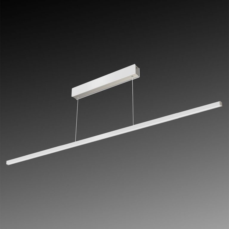 LED-hengelampe Orix, hvit, 150 cm lang