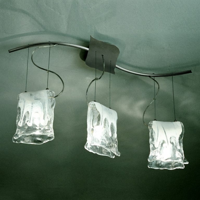 MURANO pendellampe med tre lys og alabastglass