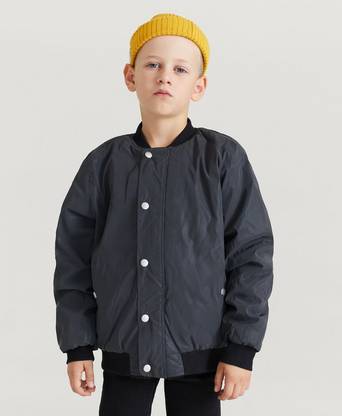 Stayhard Mini Bomberjakke Reversible Reflective Pile Svart