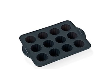 Bakeform 12 stk grå silikon