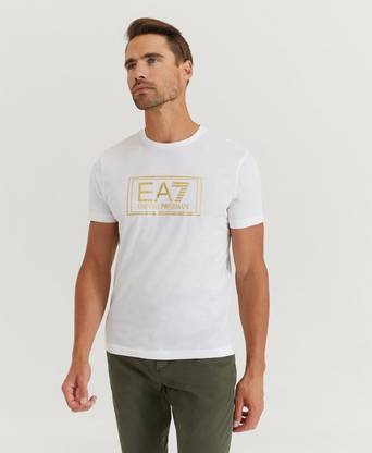 EA7 Emporio Armani T-skjorte Gold Label Tee Hvit