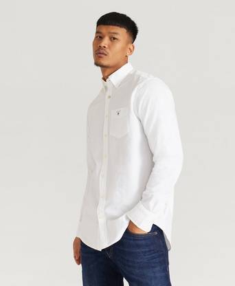 Gant Skjorte The Oxford Shirt Reg BD Hvit