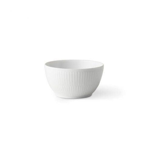 Royal Copenhagen Hvit riflet sukkerskål 15cl