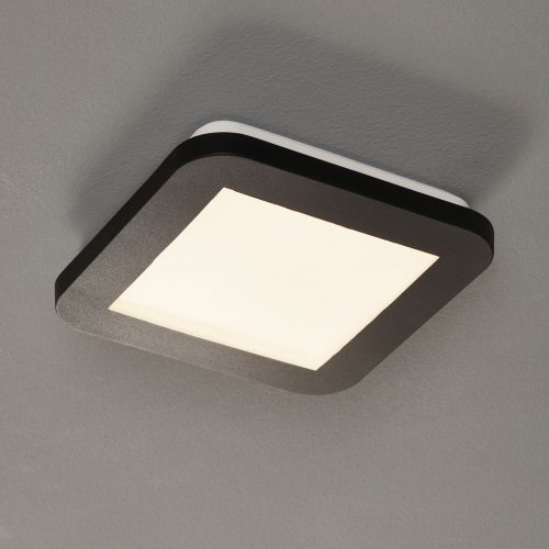 LED-taklampe Camillus, kvadratisk - 17 cm