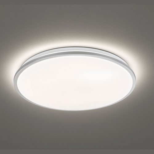 LED-taklampe Jaso, dimbar, Ø 40 cm, sølv