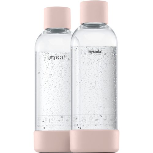 MySoda Vannflaske 1 liter 2 stk, Nude