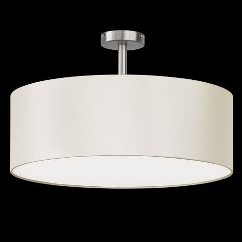 Taklampe Havana med baldakin, kremhvit