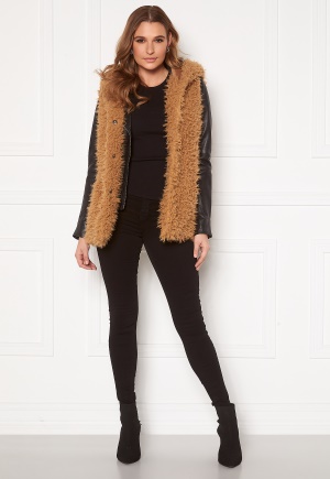 Happy Holly Jenny fur vest Camel 52/54