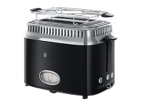 Russell Hobbs Retro 21681-56 Classic - Brødrister - 2 skive - 2 Spor - høyglanssvart