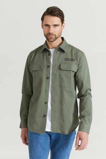 Woodbird Overshirt Hoxen Work Shirt Grønn