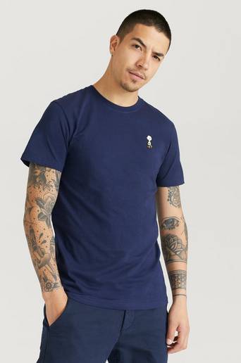 Dedicated T-shirt Stockholm Charlie Brown Navy Svart