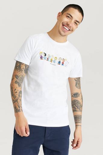 Dedicated T-shirt Stockholm Peanuts Crew White Hvit