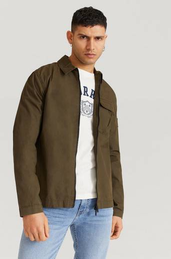 Lyle & Scott Overshirt Zip Through Overshirt Grønn