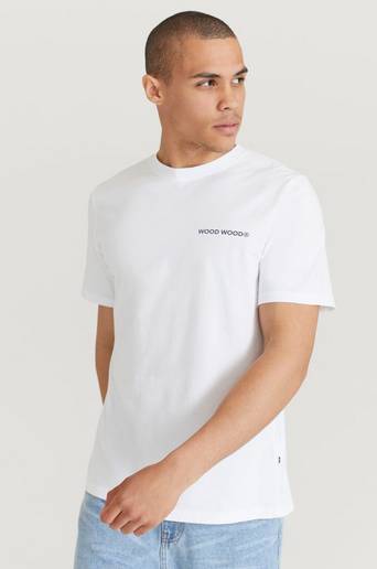 Wood Wood T-shirt Sami Logo T-shirt Hvit