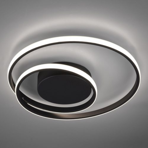 LED-taklampe Zibal, dimbar, svart