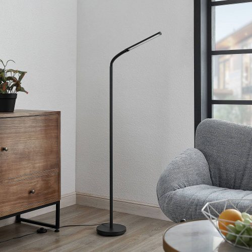 Lindby Romila LED-gulvlampe i svart