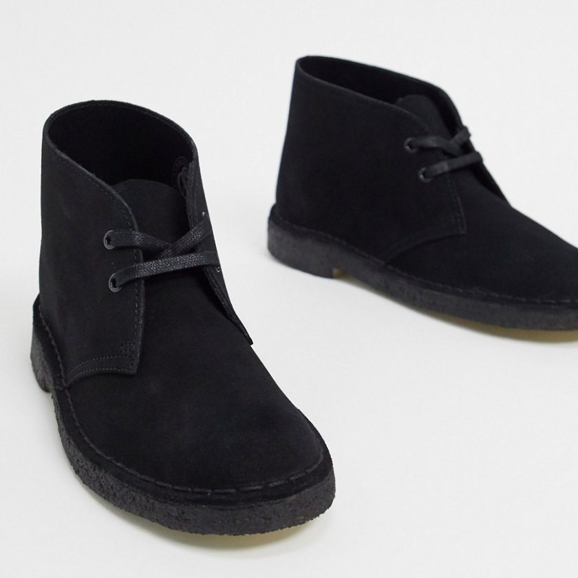 Clarks Originals desert boots in black suede
