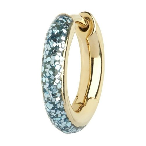 Kate Ocean Glitter Huggie Gold