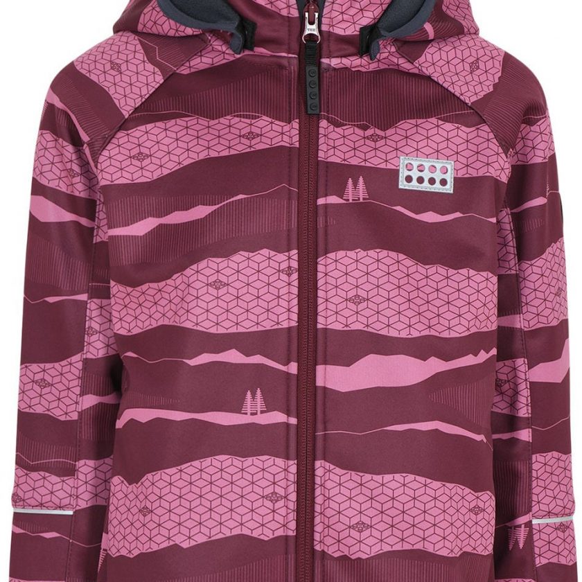 LEGO Wear Softshelljakke, Bordeaux, 116