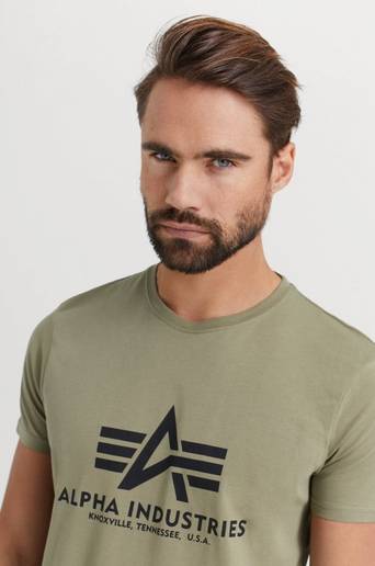 Alpha Industries T-Shirt Basic T-shirt Grønn