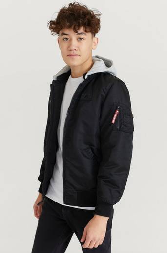 Alpha Industries Bomberjakke MA-1 Detachable Hood Kids/Teens Svart
