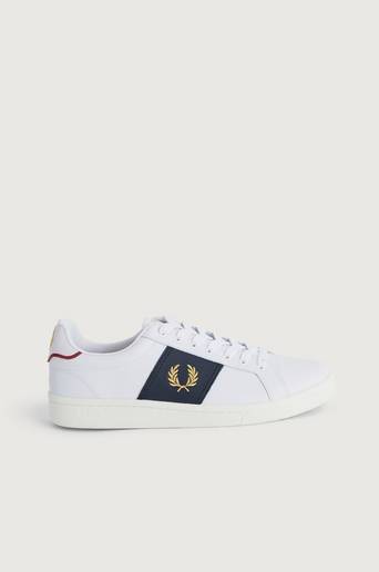 Fred Perry Sneakers B721 LTHR/Side Panel Hvit