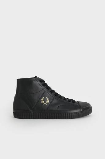Fred Perry Sneakers Hughes Mid Leather Svart