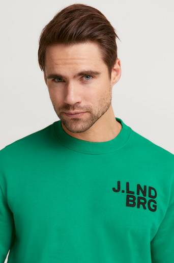 J.Lindeberg Sweatshirt Felix Logo Sweat Grønn