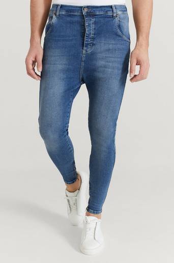 SIKSILK Jeans Drop Crotch Denims Blå