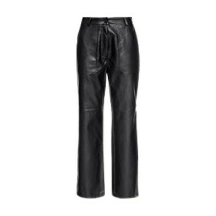 Straight Leg Pu Pants