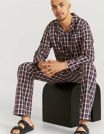 Gant Pyjamas Check Pajama Set Shirt And Pants Orange