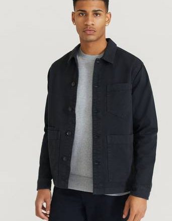 J.Lindeberg Overshirt Twill Work Overshirt Reg Fit Svart