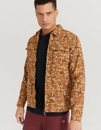 Lyle & Scott Overshirt Earth Print Overshirt Brun