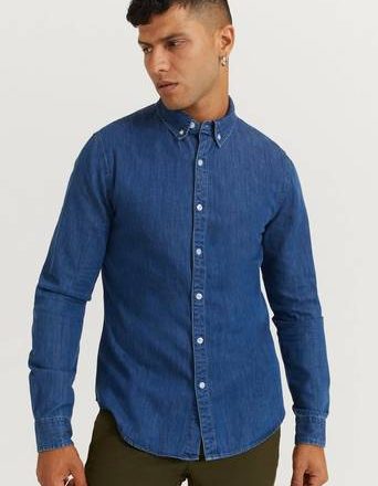 Studio Total Skjorte Classic Denim Shirt Blå