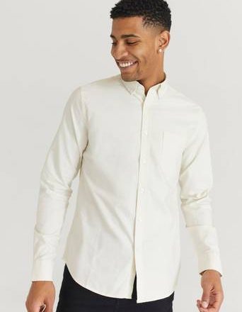 Studio Total Skjorte Melker Oxford Shirt Natur