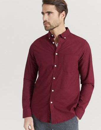 Studio Total Skjorte Melker Oxford Shirt Rød
