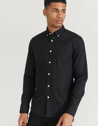 Studio Total Skjorte Melker Oxford Shirt Svart