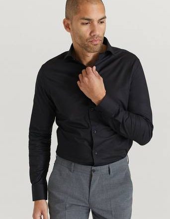 Studio Total Skjorte Stretch Shirt Svart
