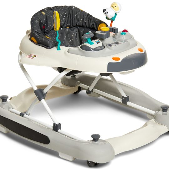 Beemoo Play 2-in-1 Spaceship Gåstol, Svart/Grått