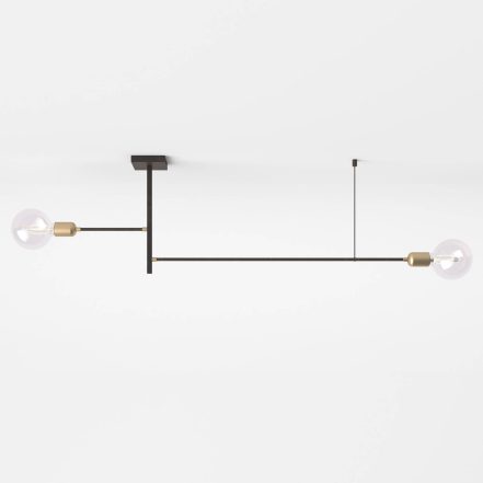 Designer-taklampe Agò, desentral, 2 lyskilder