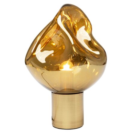 KARE Dough bordlampe med glasskjerm, gull