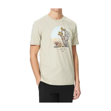 Beige Boss Orange Thinking T-Shirt T-Skjorte